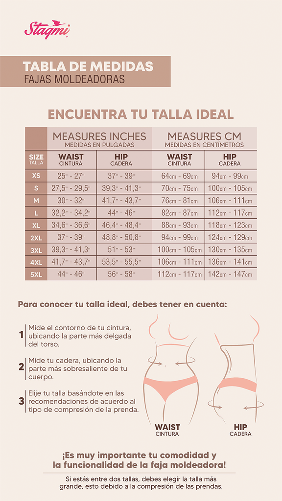 Talla Fajas Stagmi